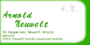 arnold neuwelt business card